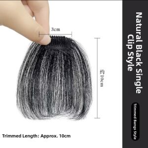 Weiwei | Hairline Concealer Real Hair Clip-in Mens Forehead Patch