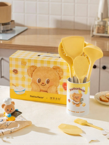 MODERN SWEETHOME | Bộ Dụng Cụ Nhà Bếp Muỗng Xúc Chống Dính Silicone và Muỗng Múc Súp