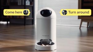 FURSPARK Big Eye Smart Pet Feeder [2K Real Time I Two-Way Sound IAi Powered Sitter ICustomize Meal Plan I 3.7L Capacity]