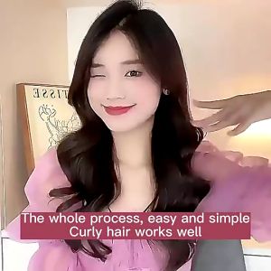 NIMMU Tahan Lamaalat Otomatis Pengeriting Rambut Anti Melepuh 32mm Suhu Pemanasan Cepat Glasir Keramik Dapat Disesuaikan Catokan Keriting Otomatis Hair Styler