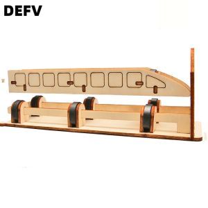 Science and technology small production maglev train steam childrens science experiment equipment set diy handmade materials