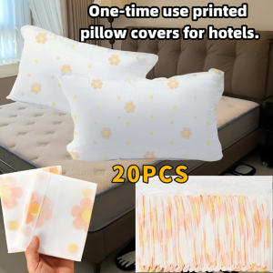 20Pcs Disposable Thickened Pillowcases - Non-Woven Material Breathable Design Universal Size Suitable for Hotel Bedrooms Beauty Salons and Travel - Pillow Core Not Included Salon Bedding Modern Style Durable Protective Cover Exclusive for Salons