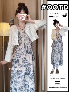 Ge·an·fei | French Style Floral Summer Maxi Dress