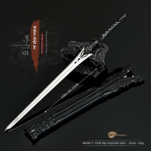 Mô Hình Kiếm Zhene JX3 Màu Cam 22cm Có Bao Đao