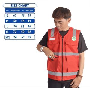rompi safetyrompi proyek safetyrompi k3rompi lapanganrompi tambang(FREE LOGO SAFETY&BENDERA)