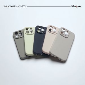 Ringke Silicone Mag Compatible with iPhone 15 Plus Case Cover [3-Layer Liquid Silicone] Long Lasting Silky Feel Anti-Fingerprint Cover