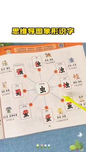 🔥正版🔥思维导图 象形识字 趣味学汉字 轻松上小学 紧贴教材 幼小衔接 小学一二年级 三合一识字法 轻松识千字