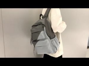 WYK155 Tas Ransel Pria Wanita Sekolah Kuliah Diagonal Backpack Impor TKM