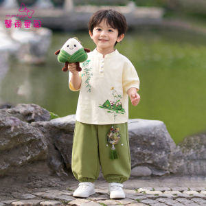 XINYUTONGGE | Chinese Style Short Sleeve Summer Wear for Boys