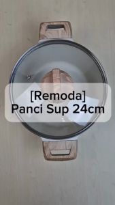 Remoda White Willow Panci Sup Soup Pot Casserole Induksi 24cm Anti Lengket