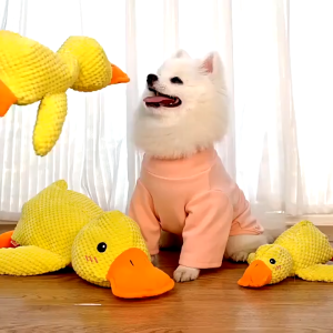 Dog toy Barking Duck Plush Toy for Dogs Chew Toy for Teeth Cleaning & Energy Drainage Durable