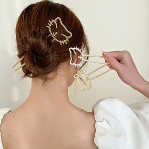 Trâm Cài Tóc Hình Mèo Xinh Xắn Trâm Cài Tóc Phong Cách Hàn Quốc