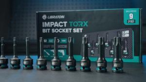 LIBRATON 1/2 Inch Drive Impact Torx Bit Socket Set T30-T80 Star Bit Socket Spanner Để Sửa Chữa Ô Tô Thép Hợp Kim S2