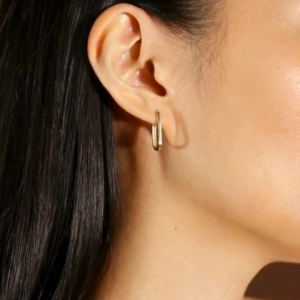 Solo Large U Hoops 14k Gold