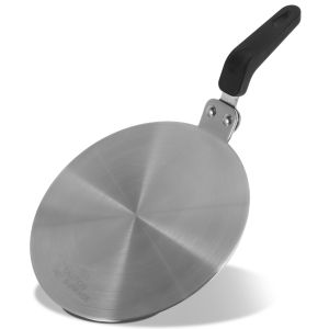 แผ่นกระจายความร้อนอะแดปเตอร์สแตนเลสสำหรับทำอาหารขนาด13/20ซม. แผ่นกระจายความร้อนหม้อเครื่องครัวสำหรับเตาแก๊ส