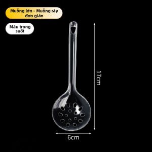 Muỗng Sup Nhựa Đỏ Dài Tay Một Lần Sử Dụng Cho Lẩu và Món Ăn