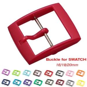 Plastic Watch Clasp for Swatch Silicone Strap 16mm 19mm 20mm Colorful Watch Band Pin Buckle Women Men Watch Button Accessories