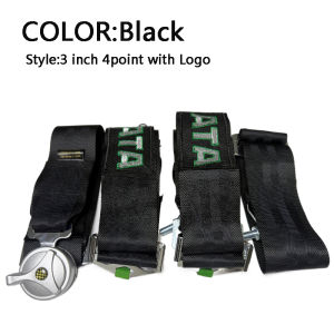 Seat Belts for Cars Universal 4Point Safety Harness Modified Car Seat Belt Racing Seat Belt Holder Shoulder Strap Adjustable