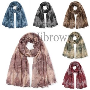 90cm*180cm Tudung Fashion Printed Cotton Shawl Murah Simple Voile scarf Muslim Hijab Lady Beach Shawl