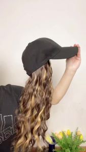Wig Baseball Cap Curly Breathable Wigs Pick Dyeing Wave Natural Hairpiece for Women Girls