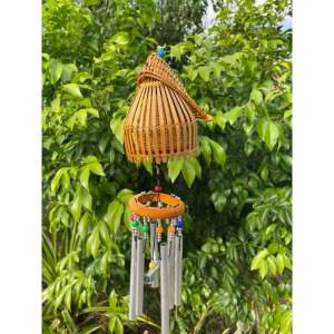 โมบายแขวน ข้อง/สุ่ม/ไซ โมบายแขวนกระดิ่งลม(พร้อมส่ง) ฮวงจุ้ย