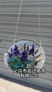 Acrylic Puzzle Light Catcher Window Hanging 18cm/20cm Stained Glass Style Suncatcher Premium Bright Color Garden Art Decor