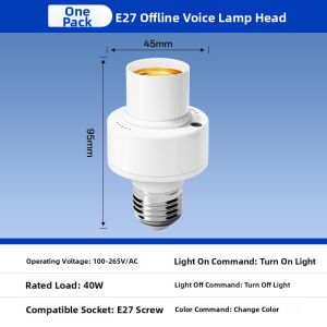 WENWEI | Voice Control Remote Switch E27 Light Bulb
