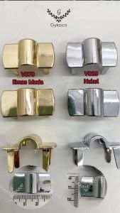 Accesories Tas Variasi V079 Gagang Tali Tas Tancap EMAS MUDA (Jepit VARIASI + Ring Kotak) - (IMPORT)