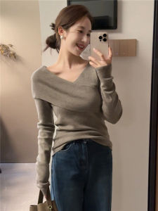 French Cross V-Neck Knitwear Undershirt