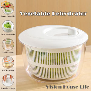 Tầm Nhìn 5L Của Nhãn Hiệu Rổ quay ráo nước làm salad Rau Máy Giặt Đa Chức Năng Dehydrator Hộ Gia Đình Salad Máy Sấy Trái Cây lưới ráo nước Nhựa dụng cụ nhà bếp Spinner