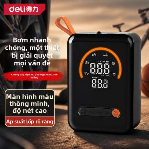 deli | Bơm Khí Ô Tô Thông Minh Kỹ Thuật Số Có Đèn