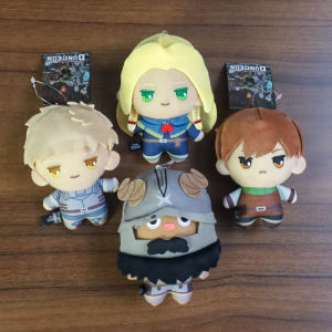 Bandai | Anime Dungeon Meshi Plush Stuffed Doll Pendant 10CM Marussil Senshi Chilchuck Tims Laios Toudai Plush Keychain Peripheral Toy