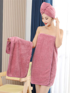 Thickened Absorbent Quick-Drying Hair Towel Cap Non-Shedding Long Hair Bath Towel Soft Cute Healing Style for Everyone