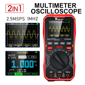 TOOLTOP ET2010A 2 in 1 Digital Oscilloscope Multimeter 1MHz 2.5MSps Laboratory Oscilloscope Electrical Repair Oscilloscope