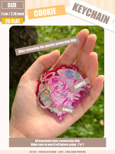 BILIBILI | Cookie Man Keychain Cookie Run 2D Acrylic Keychain 7cm Anime Game Merchandise Bag Decoration/Key Decoration