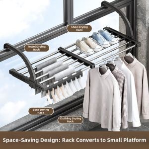 Yuxuan | Window Balcony Anti-wind Robust Hanging Rack