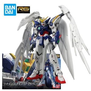 BANDAI Gundam Model Kit RG Wing Zero EW Mobile Suit Gunpla Action Figure Gundam Anime Figures Gift Toys For Boys bandai mô hình