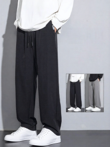 Warrior | Fleece Thickened Mens Pants Loose Straight Sport Trousers