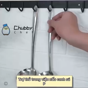 Vá Lỗ Múc Canh Inox 27cm / 29cm Chống Gỉ Sáng Bóng Tiện Lợi Cho Bếp Việt Sang Trọng