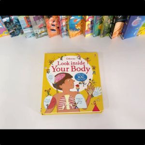 หนังสือภาษาอังกฤษ Usborne Look Inside Your Body Lift-The-Flap Interactive Montessori Education Board Book English Children Book Bedtime Reading Storybook for Kids Early Reading Learning สามมิติ นิทานภาษาอังกฤษ หนังสือเด็ก หนังสือเด็กภาษาอังกฤษ