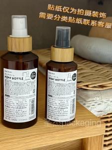 Travel Size Ultra Fine Mist Spray Bottle 100ml Brown Light Resistant Alcohol Disinfectant Pure Sample Spray Bottle