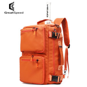 GreatSpeed Multi-Functional Sports Bag Waterproof Tennis Badminton Bag Shoulder Handheld Dual Use Bag for Tennis Fans