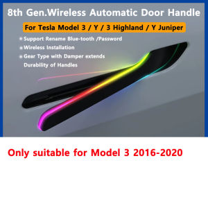 2025 Newest 8th Generation Wireless Auto Door Handle for Tesla Model Y 3 Y YL Juniper 3 Highland Auto Presenting Welcome Mode