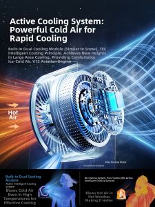 HOOYS | Quiet High-power Long-lasting Desk Fan