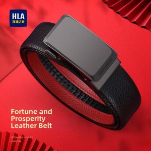 HLA | Men Genuine Leather Versatile New Design Auto Buckle Belt
