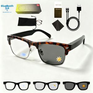 Kính Bluetooth Thông Minh Dành Cho Người Lớn Thời Trang Tích Hợp Loa Micro Cảm Ứng Kính Mát Nam Châm Với Trợ Lý Giọng Nói Dành Cho Công Việc Kinh Doanh