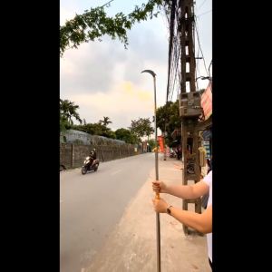 Bộ Sào Đồ Gậy Liềm - Cưa - Vợt Hái Quả Inox 304 Rút Gọn Tiện Lợi Đa Năng Điều Chỉnh Dài 3m - 7m (Gậy + Cưa + Liềm + Vợt)