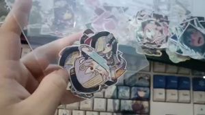 Genshin Impact - Set 10/15 Sticker QIqi game Genshin Impact hình dán trang trí vali điện thoại laptop mũ bảo hiểm.. siêu đẹp chống nước chống xước