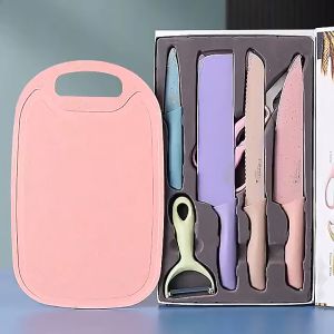 Bộ Dao kéo làm bếp 6 món Minchan lúa mạch sắc bén tiện lợi - cắt thái thịt thực phẩm gọt trái cây cắt bánh mì bào vỏ