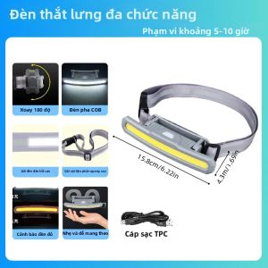 ESMARTER | Đèn Chạy Bộ LED Có Thể Sạc Lại Với Dây Đeo Thắt Lưng 500LM 2200mAh Pin IPX4 Chống Nước 3 Chế Độ Để Săn Bắn Chạy Bộ